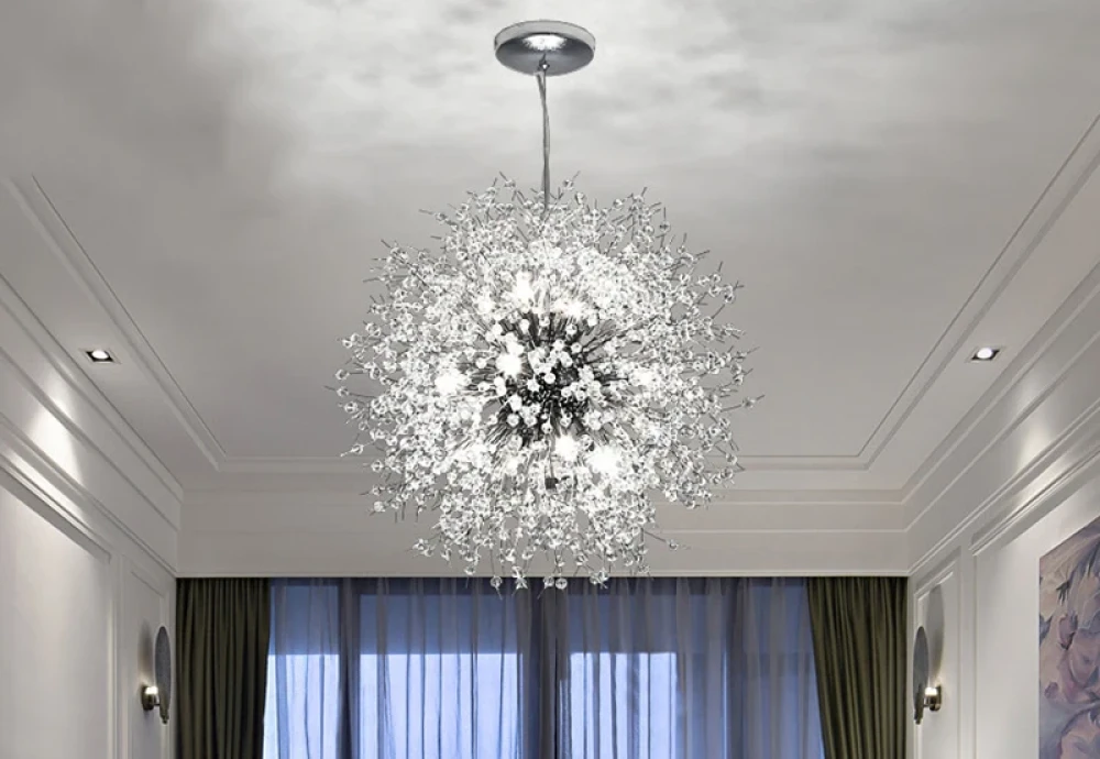 clear glass globe chandelier