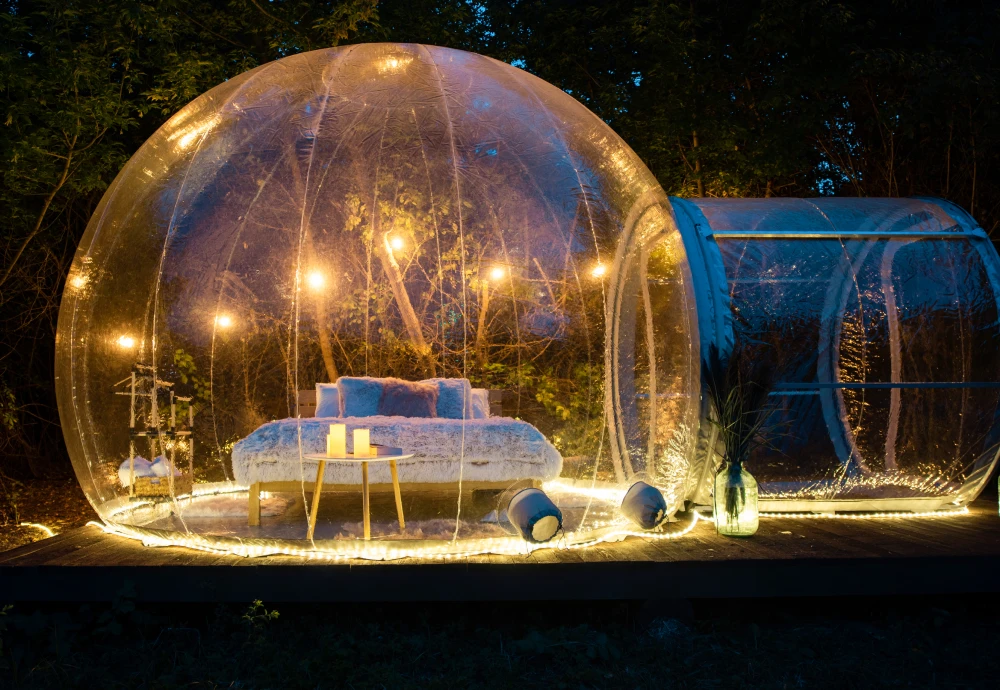 bubble tent stargazing