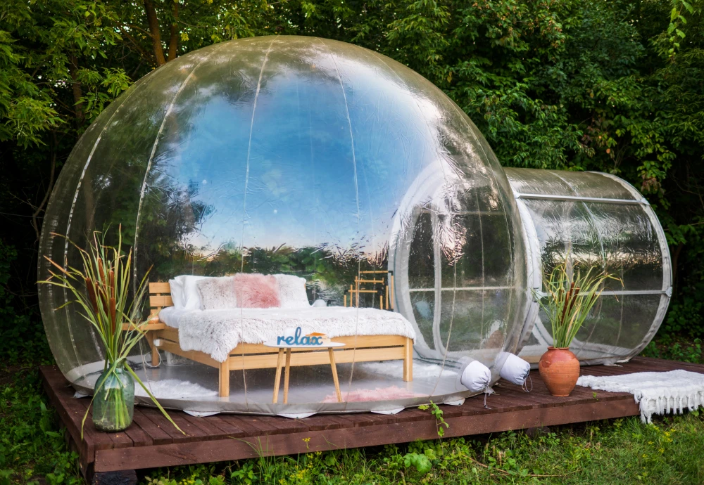 transparent igloo tent